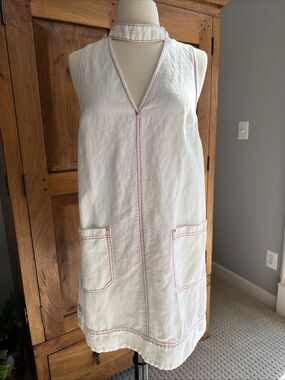 Anthropologie Holding Horses Ivory Shift Dress Size Small